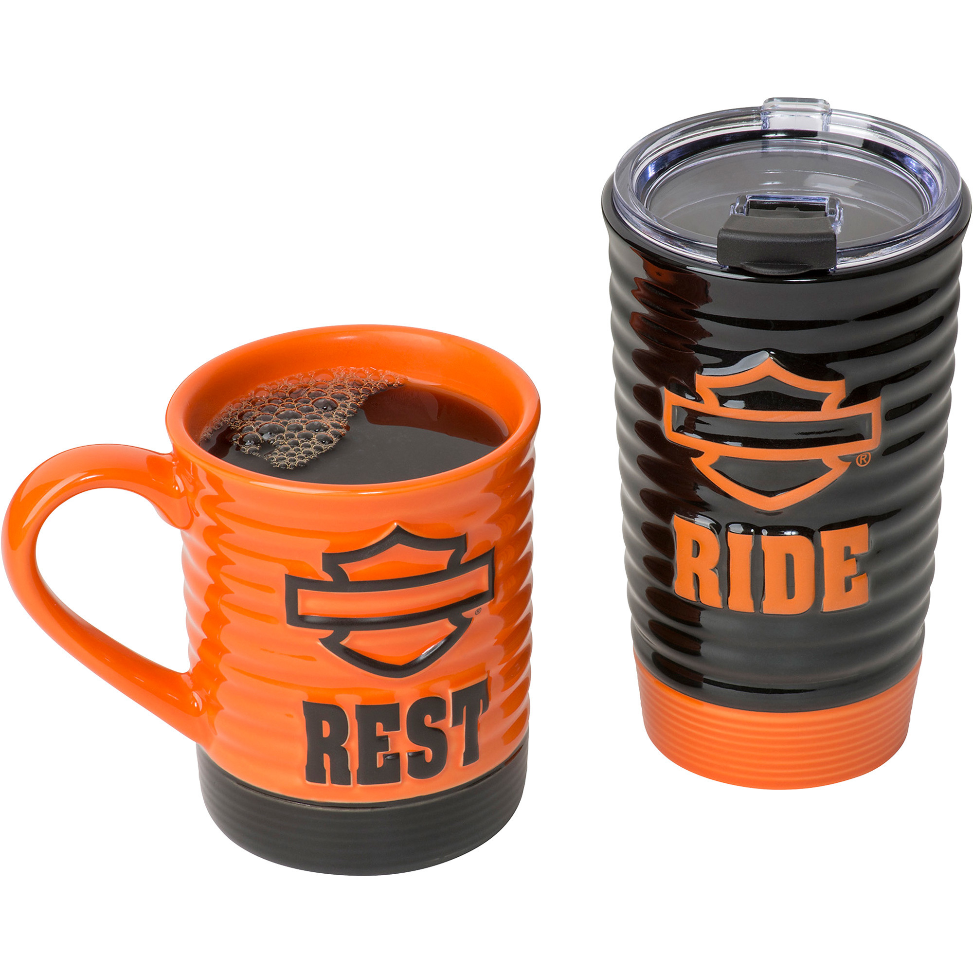 Harley-Davidson RIDE and REST Coffee Mug Set, Model# HDL-18611